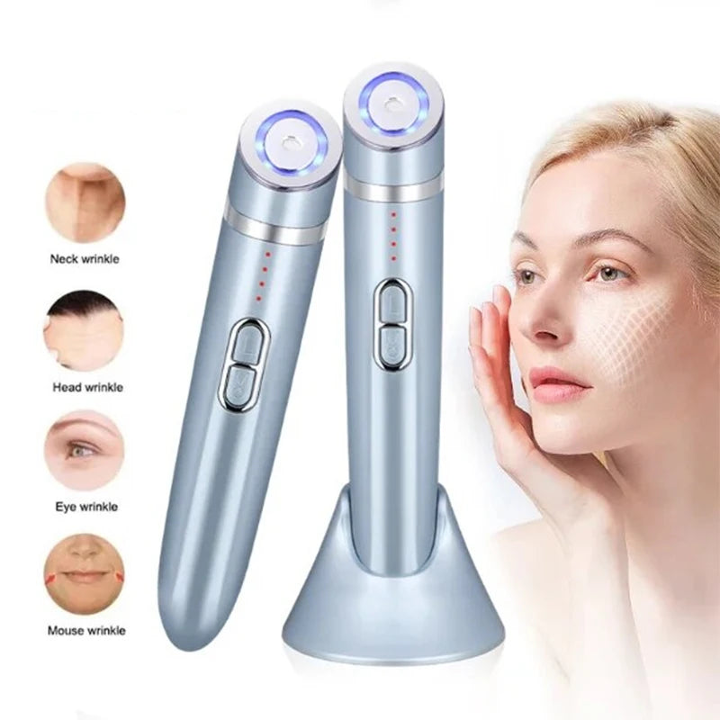 EMS Beauty Massage Machine Anti-Aging Fine Line Beauty Wrinkle Removal Skincare Eye Vibration Massager Facial Beauty Device