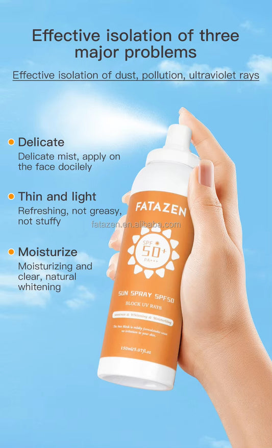 Long Lasting Sun Screen Spray Protectores Solares Faciales Sun Spray Moisturizer Sun Block Spf 50 Anti Sunburn Sunscreen