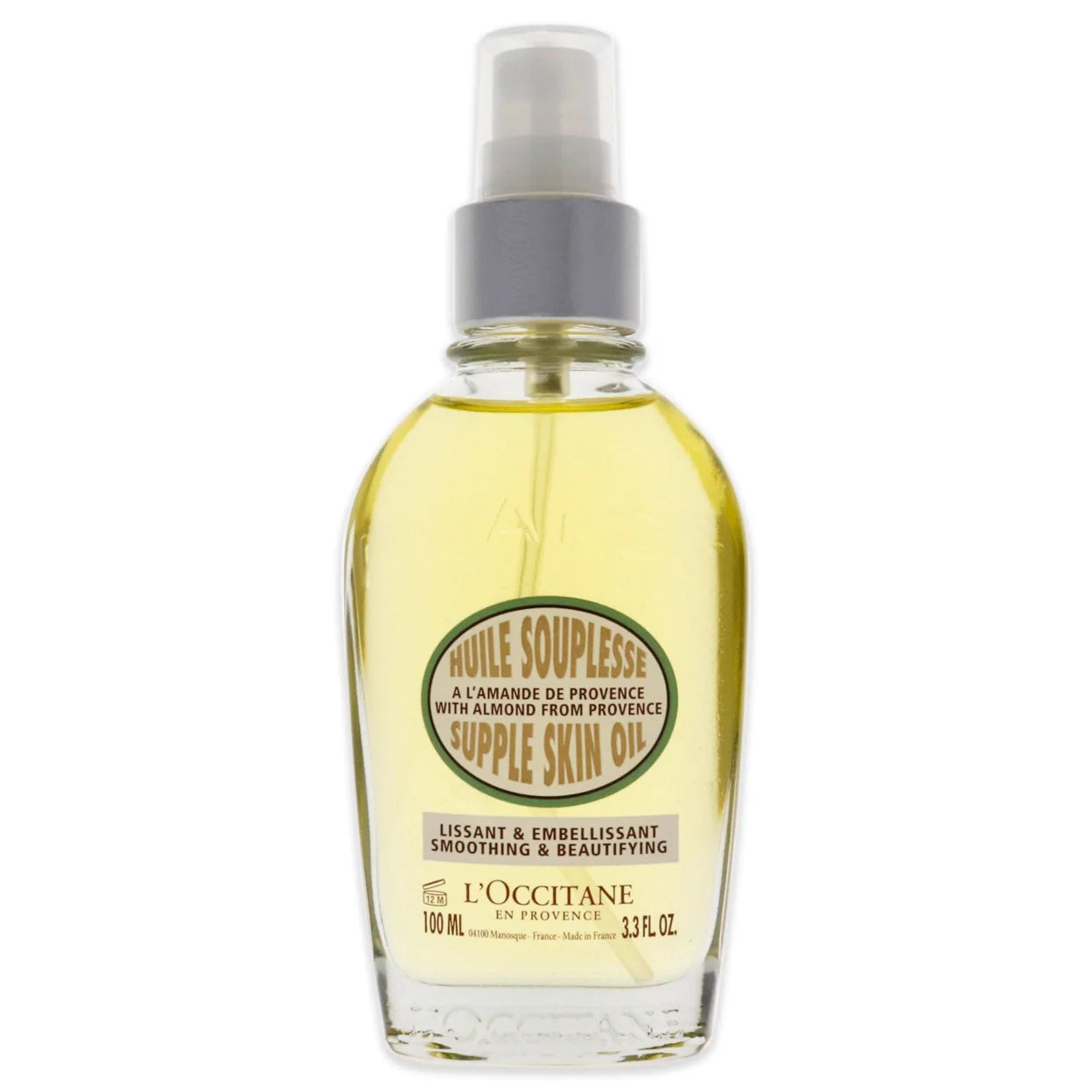 Almond Supple Skin Oil by Loccitane for Unisex - 3.4 Oz Body Oil