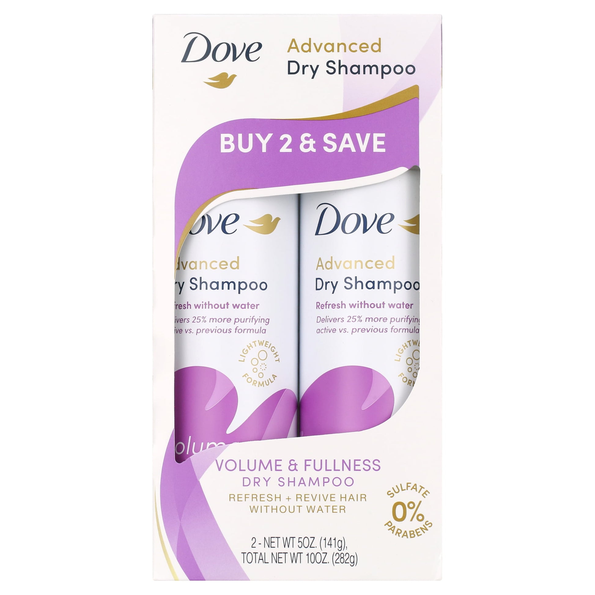 Care between Washes Dry Shampoo for Refreshed Hair Volume and Fullness, 5 Oz (2 Pack)