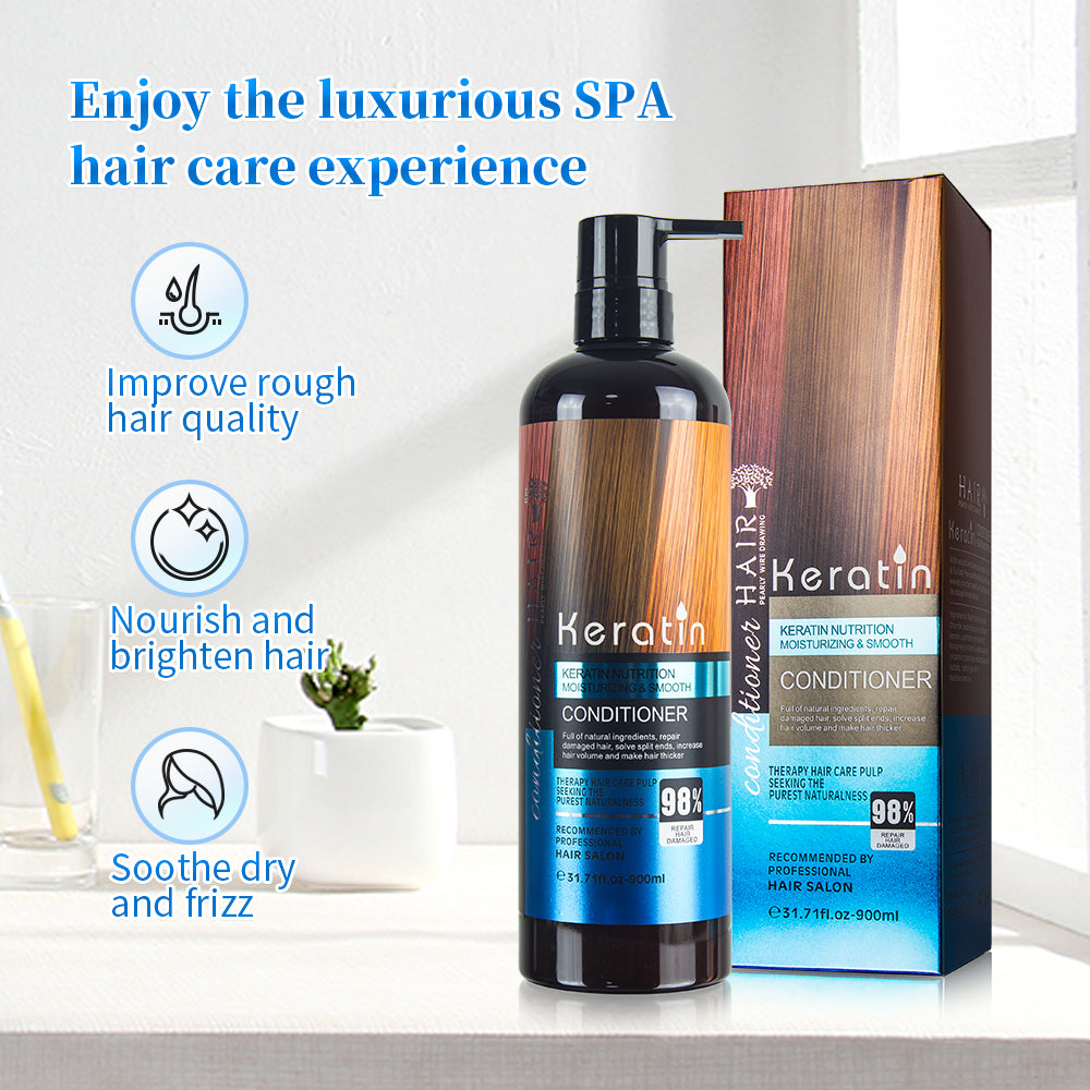 Premium Keratin Shampoo & Conditioner For Men & Women