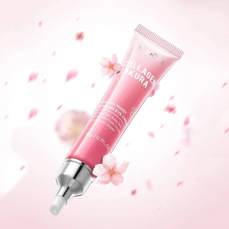 SADOER Sakura Eye Cream anti Dark Circles Removal Eyes Bags Firming Moisturizing Eye Creams Beauty Eyes Skin Care