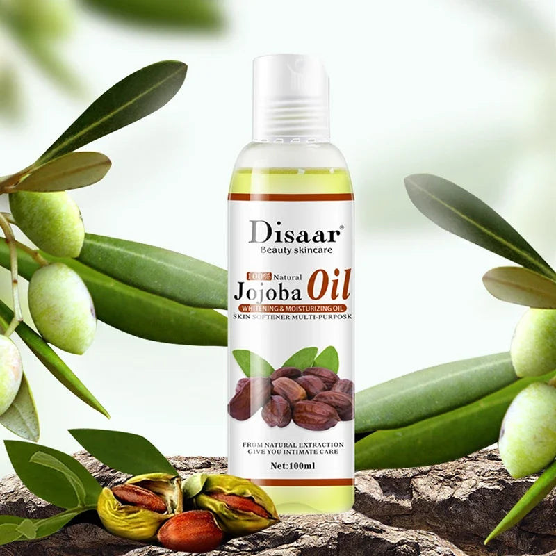 Natural Organic Jojoba Oil anti Aging Firming Skin Face Moisturizing Relaxing Massage Oil Hair Repair Skin Care Body Oil