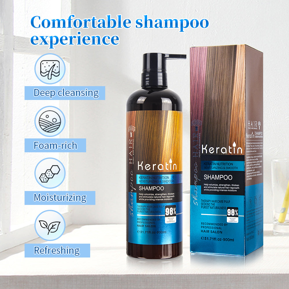 Premium Keratin Shampoo & Conditioner For Men & Women