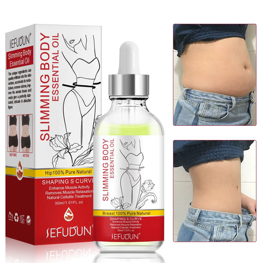 Body Sculpting and Body Essential Oil Strengthening Vest Line, Belly, Light Body and Fat-Removing Massage 30ML