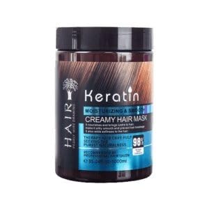 Keratin & Collagen Hair Mask - Damaged Hair Treatment, Moisturizing Hair Protein Treatment for Dry, Dull Hair & Split Ends, Enriched with Hair Vitamins