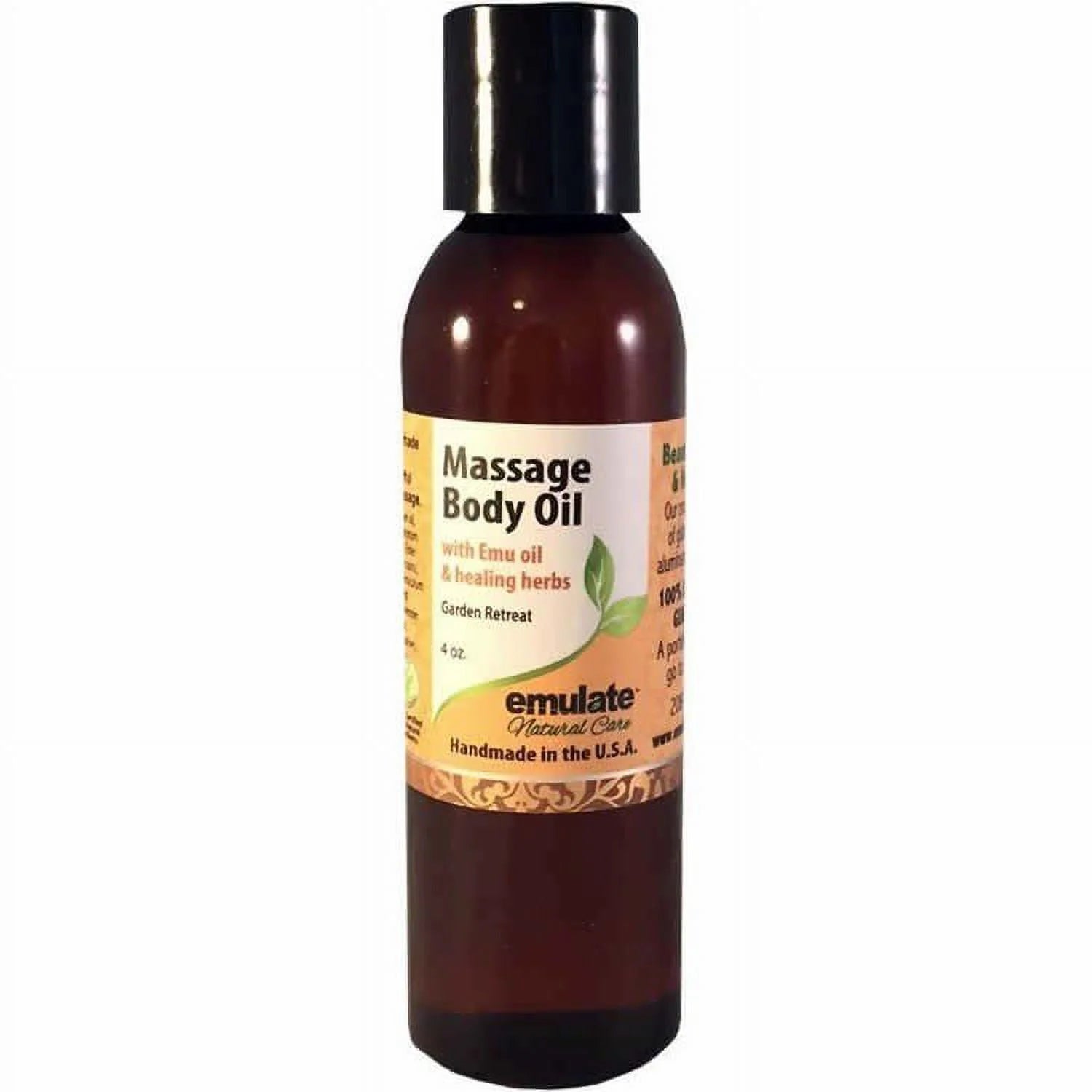 Care Emu Oil Massage Body Oil Garden Retreat 4 Oz Oil