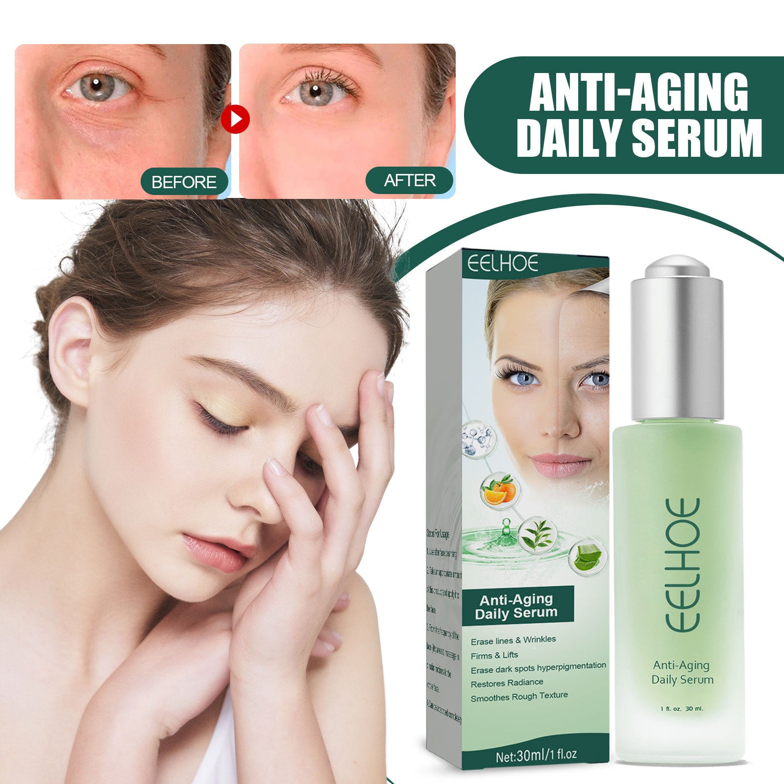 Intensive Anti-wrinkle Fade Fine Lines And Dark Circles Adjust Skin Tone Tighten And Moisturize Skin Care