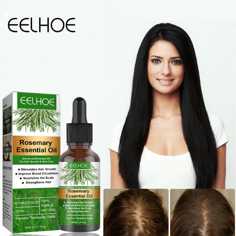 Rosemary Hair Growth Serum anti Hair Loss Products Fast Regrowth Essential Oil Repair Scalp Frizzy Thinning Damaged Hair Care