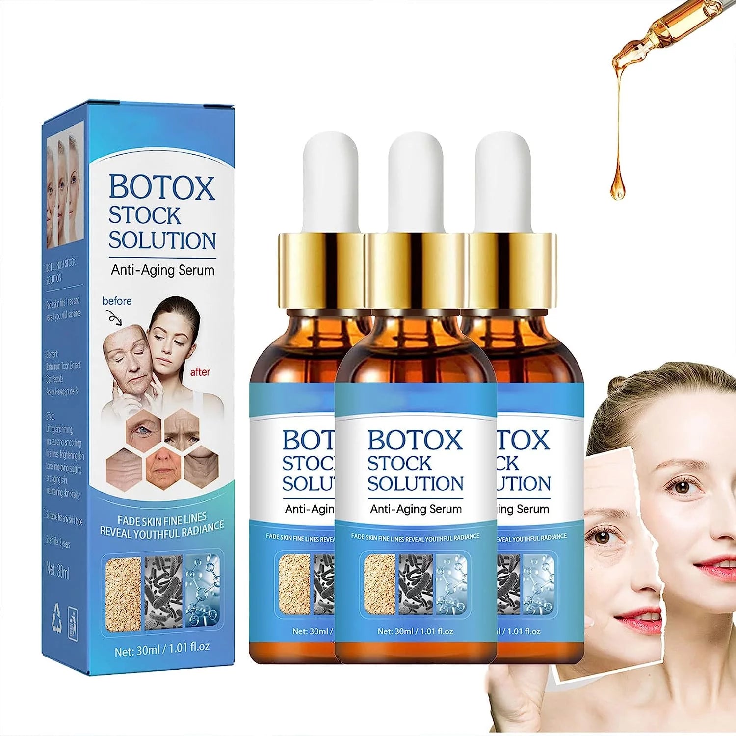 Botox in a Bottle, Botox Stock Solution, Botox Stock Solution Facial Serum, Botox Face Serum, Botox Anti-Aging Serum, Botox Anti- Serum