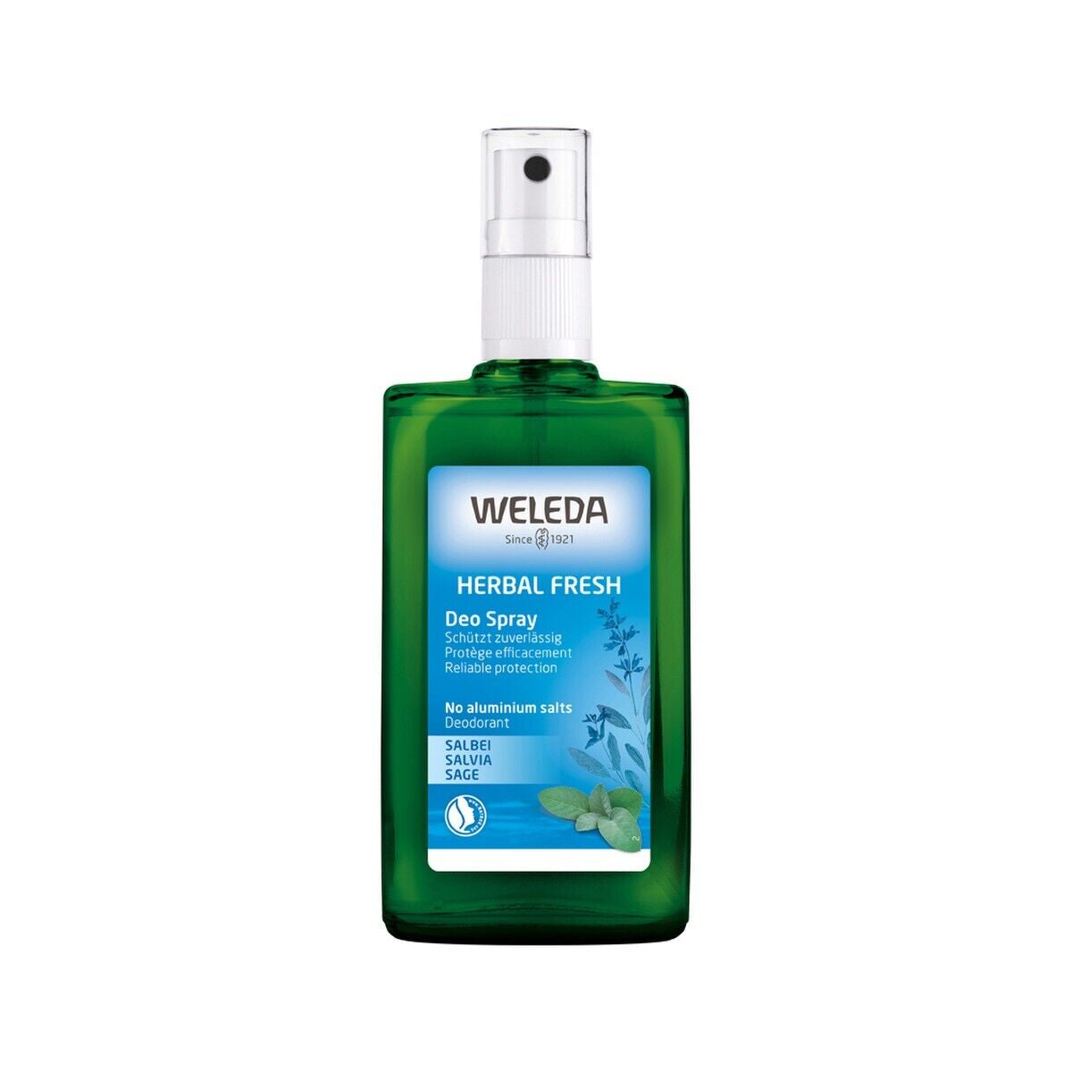 New Weleda Deo Spray Herbal Fresh 100Ml Sage Deodorant Fragrance Spray