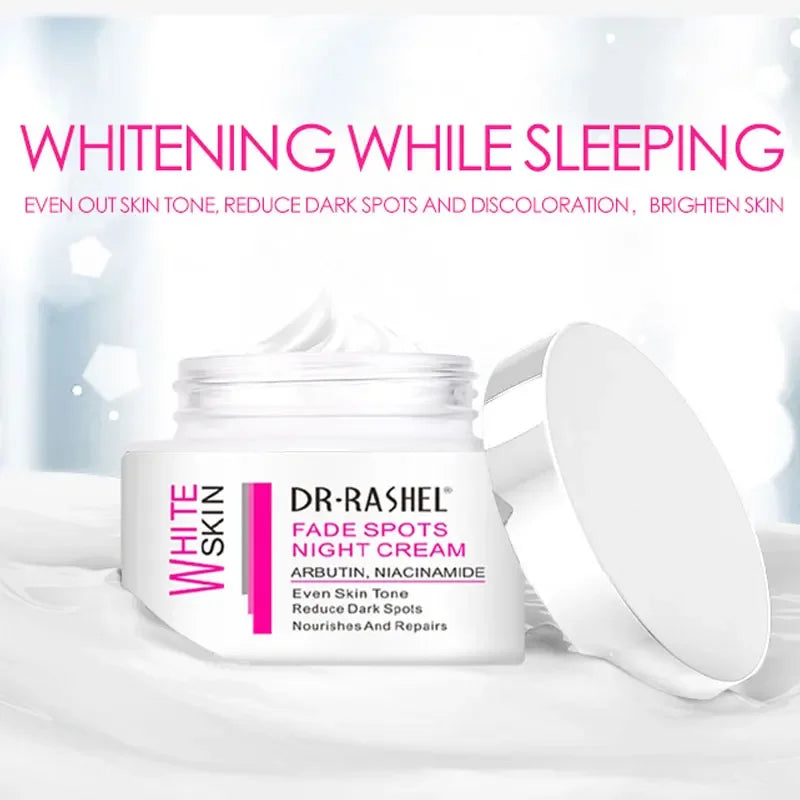 DR.RASHEL Argan Oil Night Cream Amino Acid Collagen Lighten Melanin Face Whitening Creams Reduce Fine Lines 50G