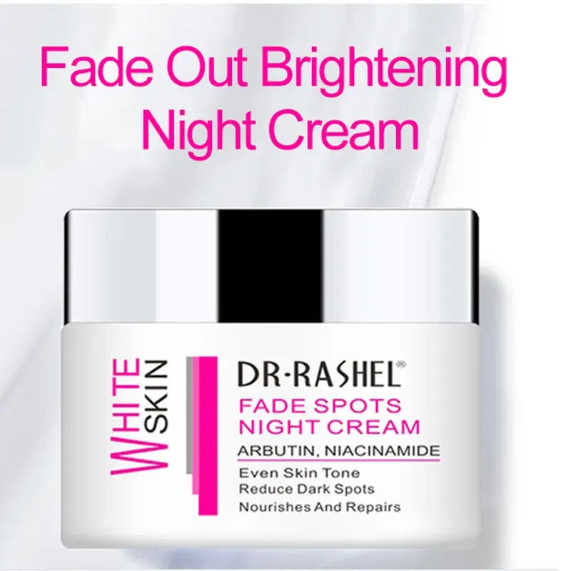 DR.RASHEL Argan Oil Night Cream Amino Acid Collagen Lighten Melanin Face Whitening Creams Reduce Fine Lines 50G