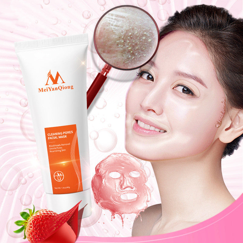 Deep Cleansing purifying peel off Black mud Facial face mask Remove blackhead facial mask strawberry nose Acne remover Face care