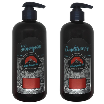 Cedar Mountain Clove & Lavender Scented Marula Oil Shampoo and