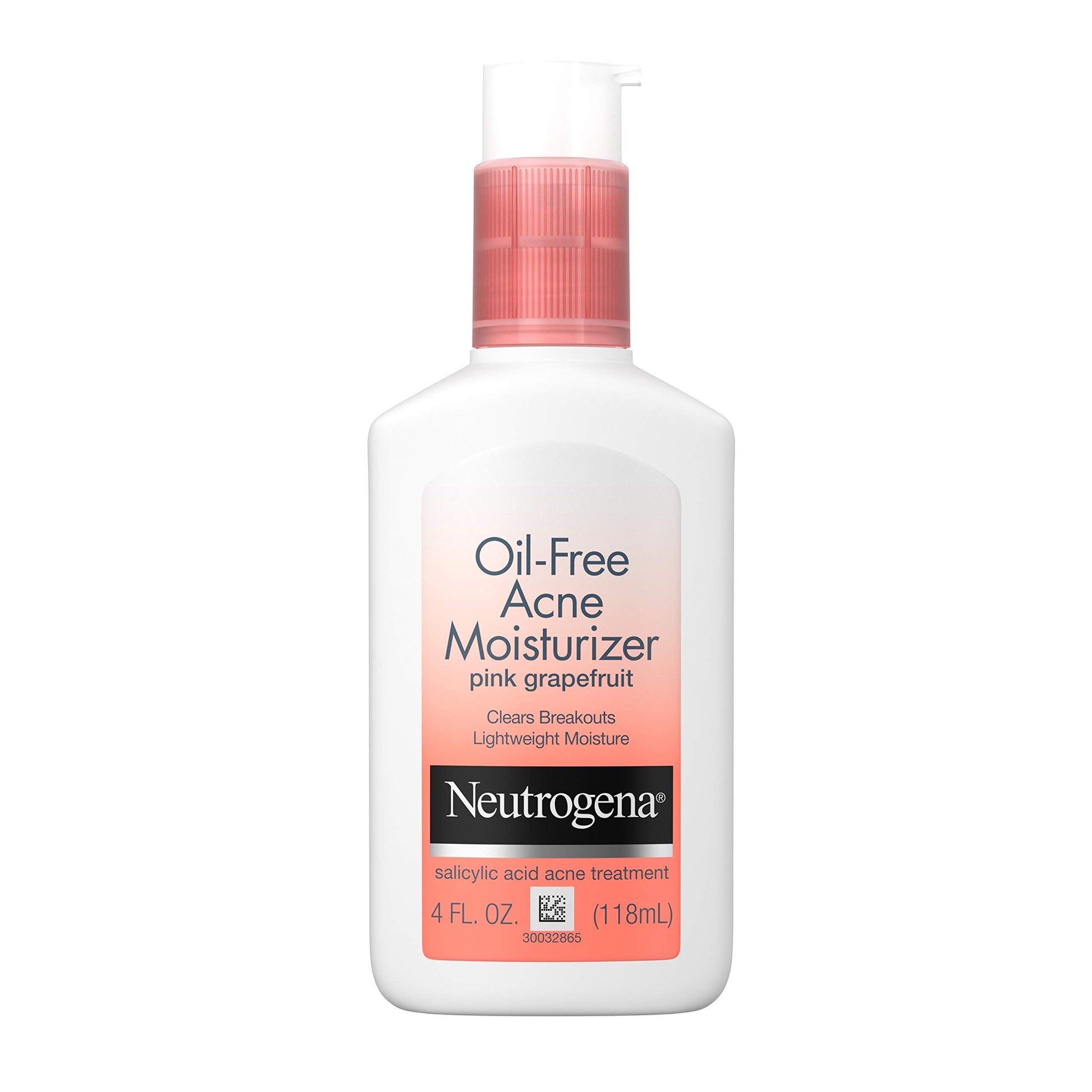 Clear Skin Delight:  Oil-Free Acne Facial Moisturizer - Pink Grapefruit Infused, 0.5% Salicylic Acid Treatment, 4 Fl. Oz