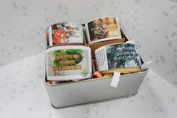 Small Shampoo Collectors Set - 4 x Shampoo Bar and Travel tin