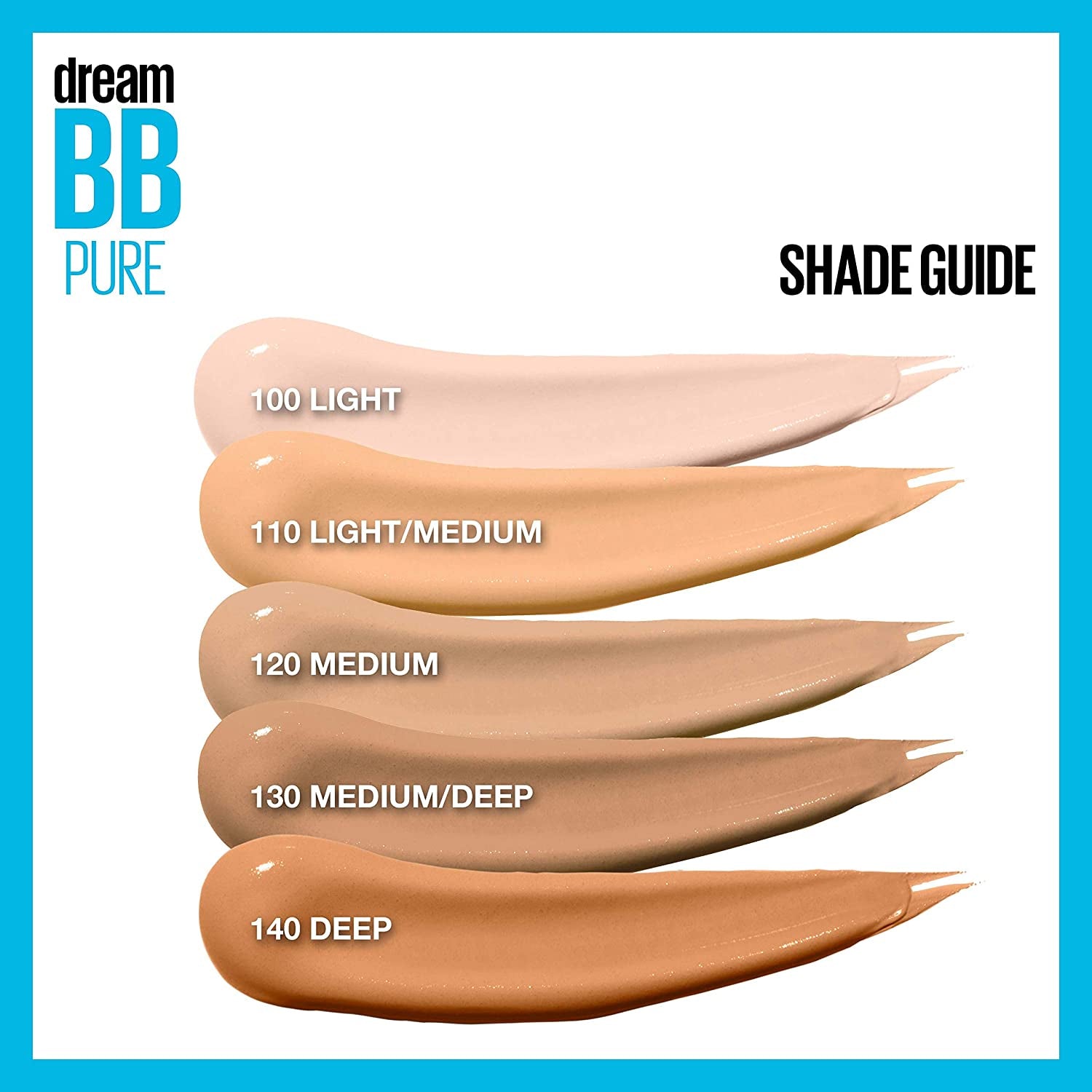 Maybelline Dream Pure Skin Clearing BB Cream, 8-In-1 Skin Perfecting Beauty Balm with 2% Salicylic Acid, Sheer Tint Coverage, Oil-Free, Light/Medium, 1 Count