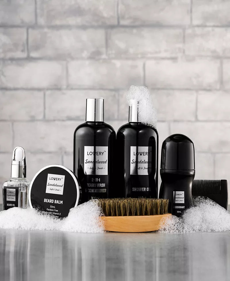 Men'S 10-Pc. Sandalwood Self-Care Grooming Gift Set