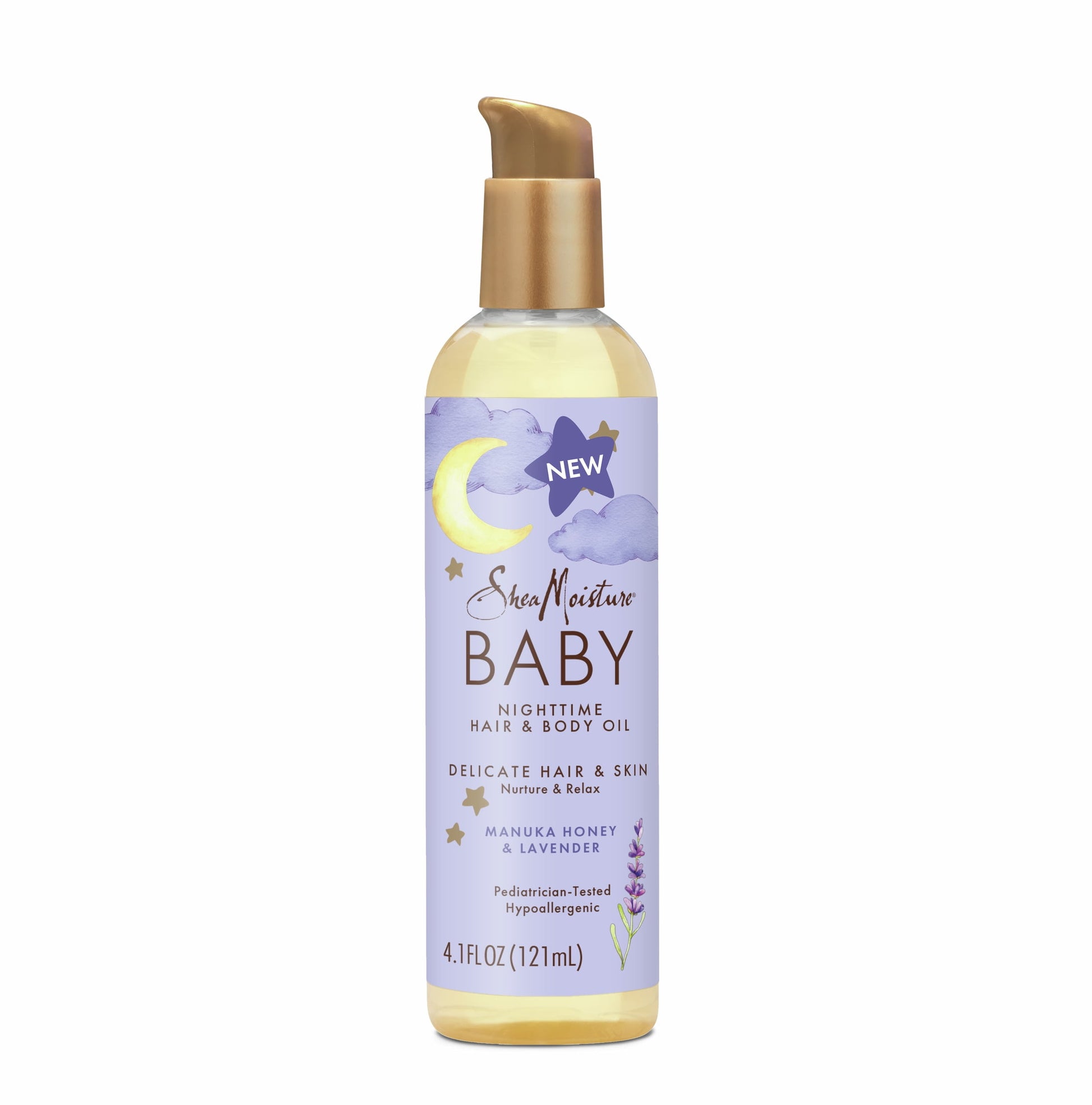 Nighttime Baby Hair & Body Oil Manuka Honey & Lavender, 4.1 Oz