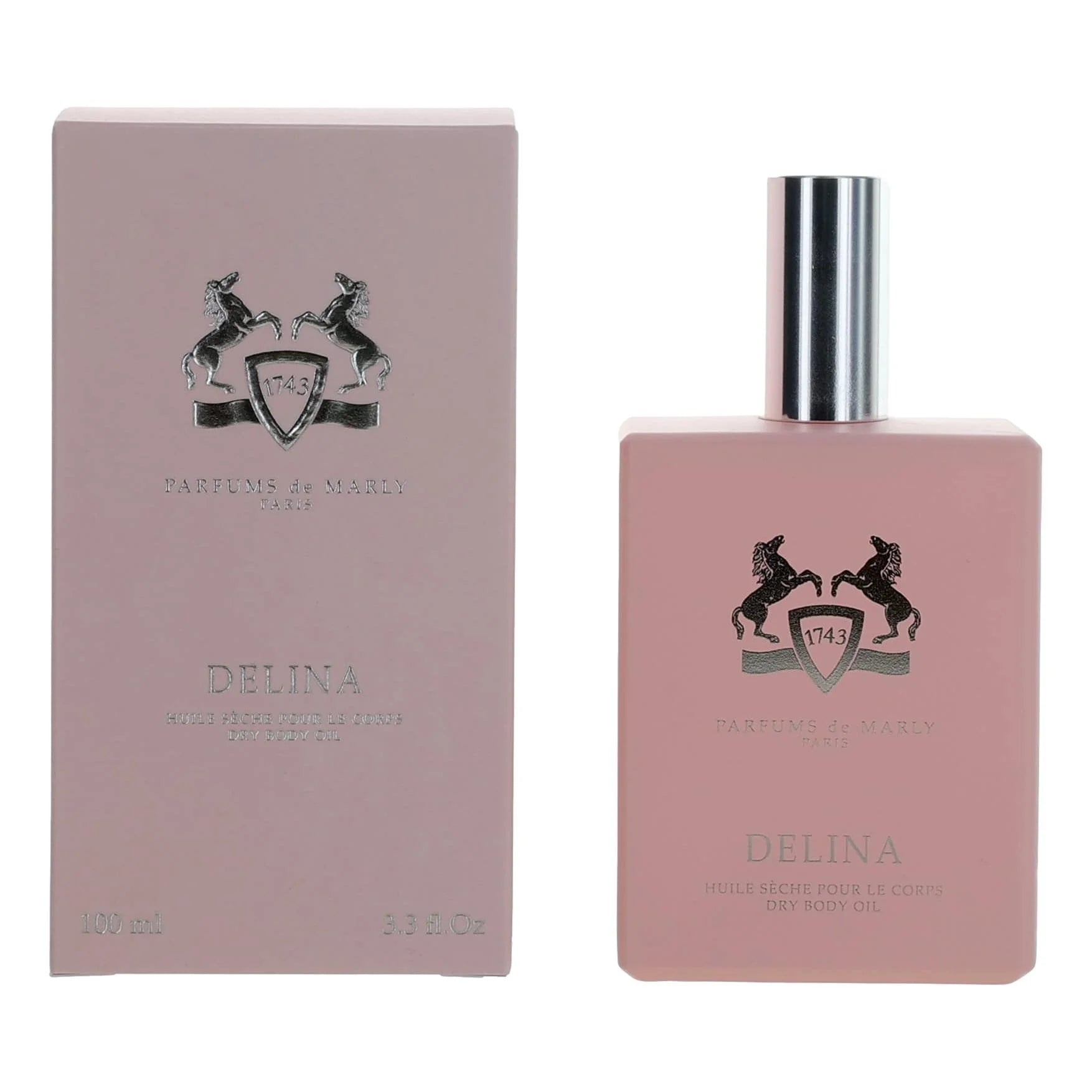 Delina Dry Body Oil 3.3Oz/100Ml New with Box