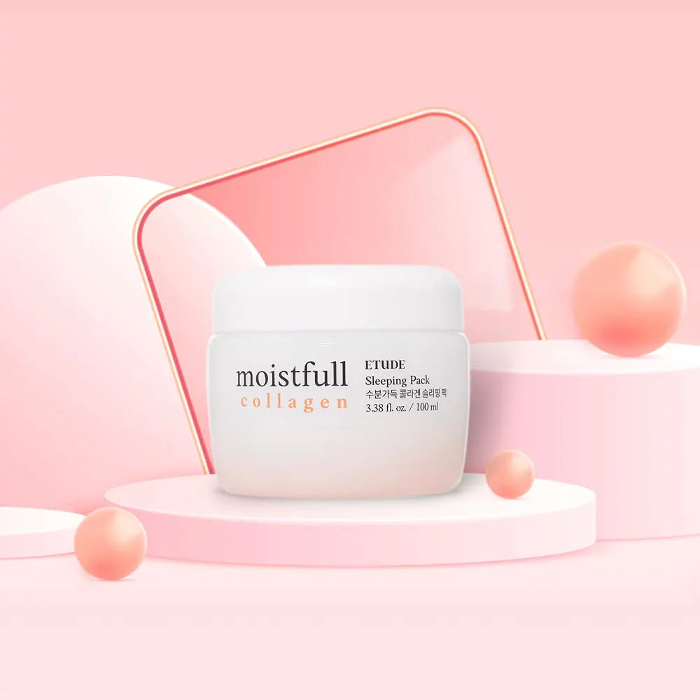 House Moistfull Collagen Sleeping Pack 100Ml #22 | Moist Smooth Skin| Facial Moisturizing Care Night Cream Makes Your Skin Bouncy & Dewy | Facial Lotion for Dry, Sensitive, Oily Skin | K-Beauty