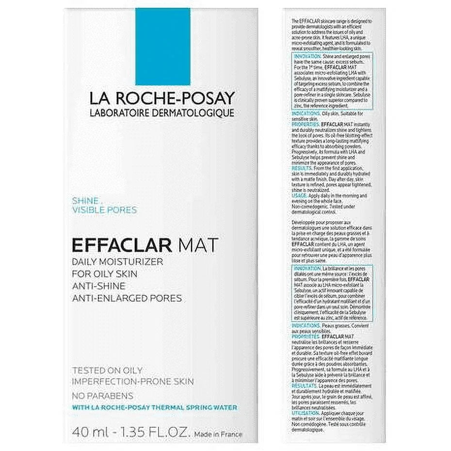 La Roche-Posay Mat Oil-Free Mattifying Moisturizer , 1.35 Fl Oz