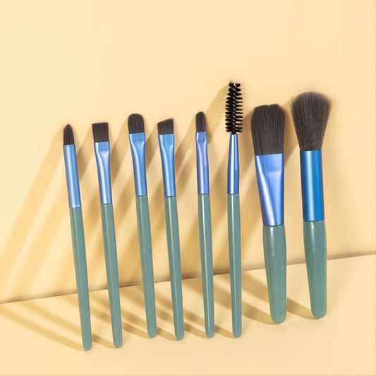 Makeup Brushes 8 PCS Portable Makeup Brushes Set Face Eye Lip