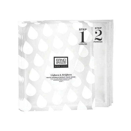 New York White Marble Brighten & Lighten Face Mask 4 Applications