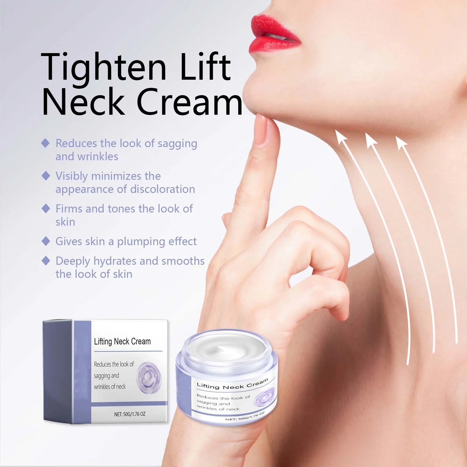 Neck Firming Cream Lifting Sagging Skin, Anti-Aging Neck Cream for and for an Even Skin Tone and Neck, Skin Care Moisturizer Face Cream