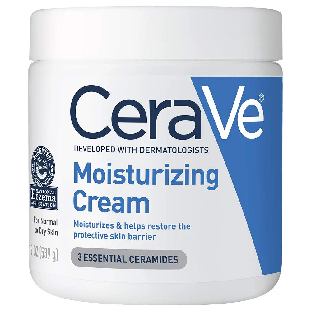 Moisturizing Cream | Body and Face Moisturizer for Dry Skin | Body Cream with Hyaluronic Acid and Ceramides | 19 Ounce