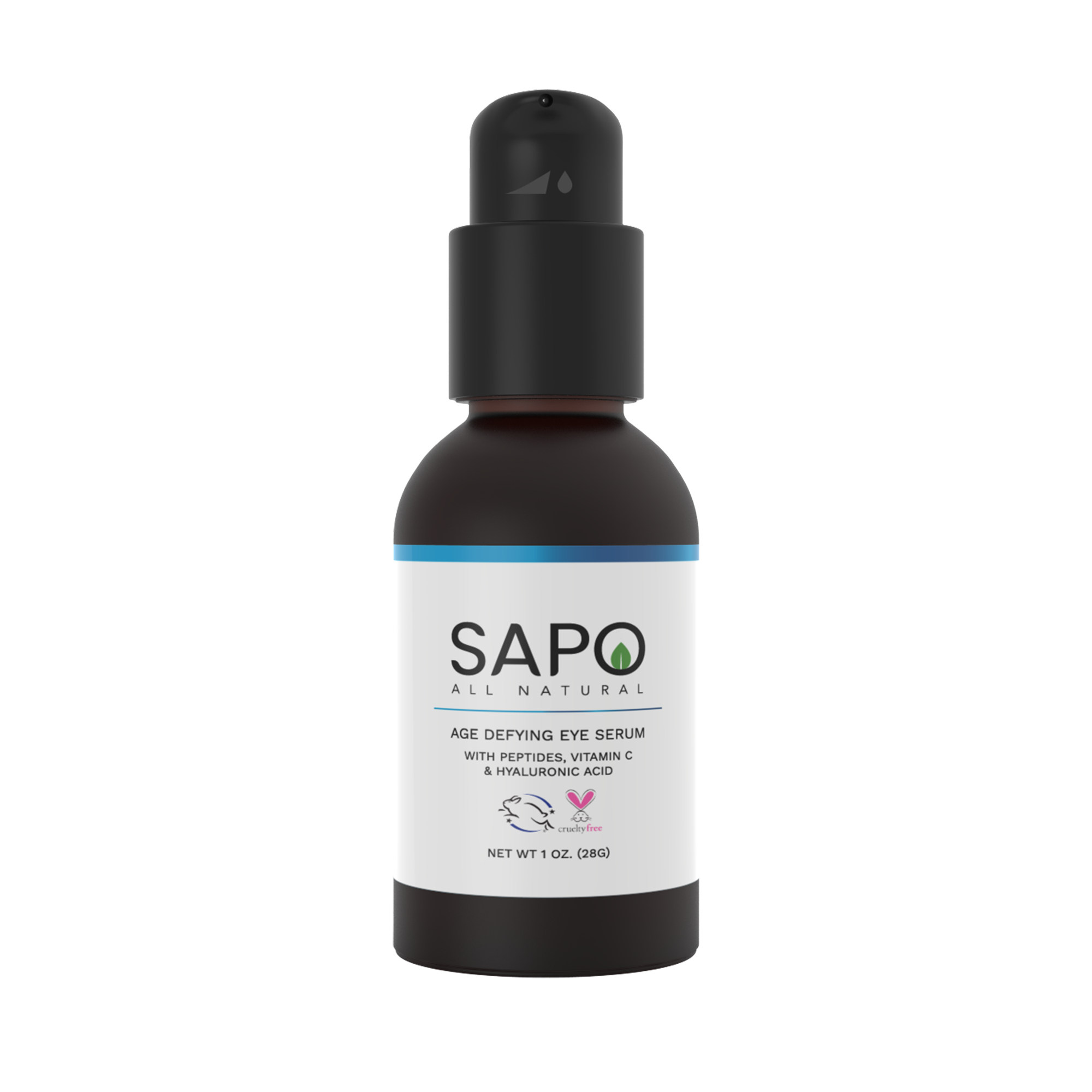 Sapo All Natural Eye Serum with Chamomile Flower, Citrus Oil, Peptides