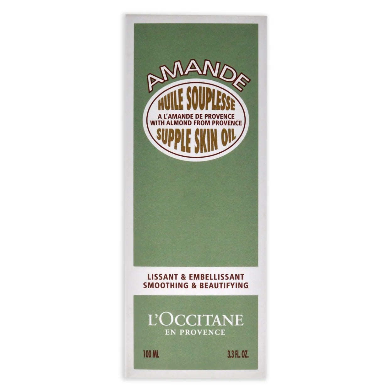 Almond Supple Skin Oil by Loccitane for Unisex - 3.4 Oz Body Oil