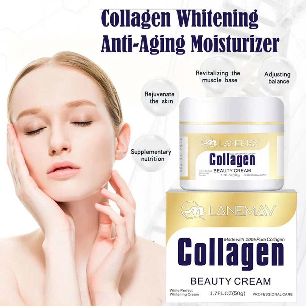 50G Collagen Face Cream anti Wrinkle Anti-Aging Moisturizing Whitening Creams Facial Moisturizer Skin Care Products