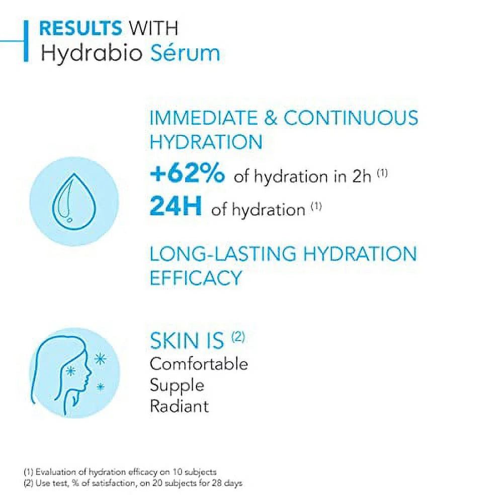 Hydrabio Serum Moisturising Serum 1.3Oz Facial Hydrating Serum for Dehydrated Sensitive Skin