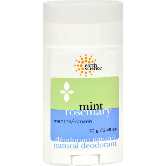 Earth Science Natural Deodorant MINT Rosemary 2.5 Oz