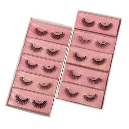 10/20/50/100 PCS Mink Eyelashes Wholesale Natural Lashes Makeup Wispy