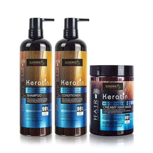 keratin Shampoo, Conditioner and  Mask set_ beauty and hair 900ml